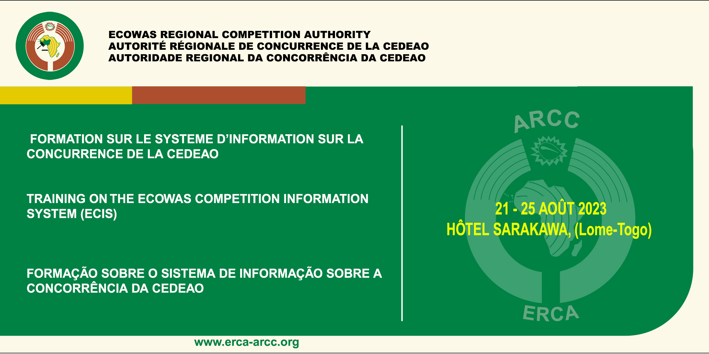 Formação sobre o Sistema de Informação de Concorrência da CEDEAO (SICC)